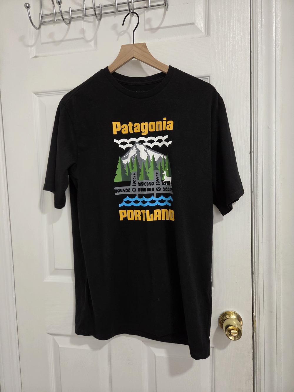 Patagonia Portland Black Graphic Tee